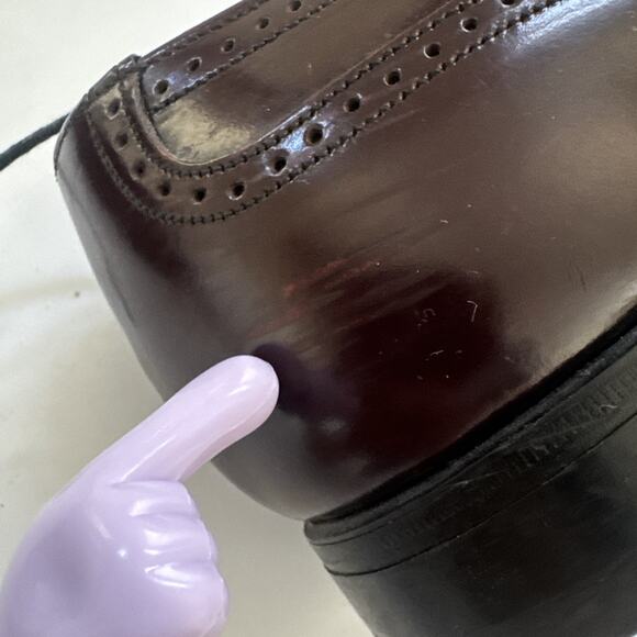 Johnston And Murphy Aristocraft Mens Dress Shoe Size 8.5D Reddish Brownish - Picture 12 of 12